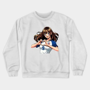 French Football Team Supporter Anime Crewneck Sweatshirt